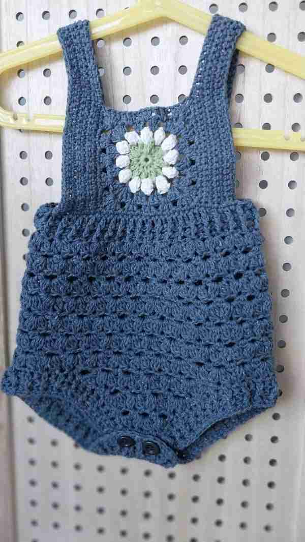 Recycled yarn romper