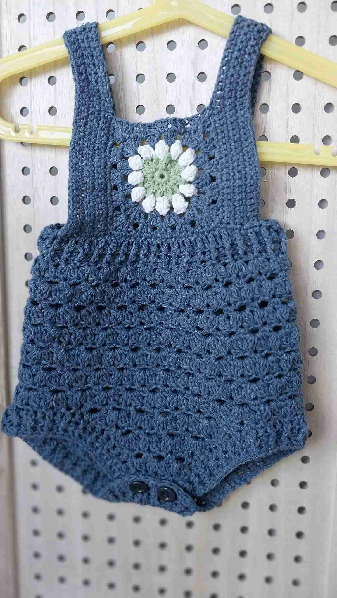 Recycled yarn romper