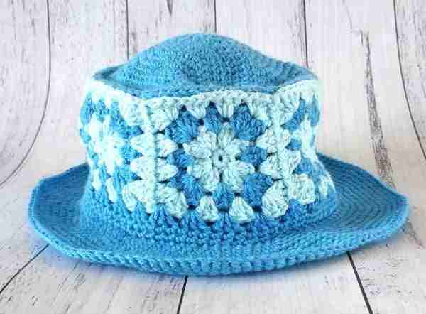 Granny Square baby bucket hat